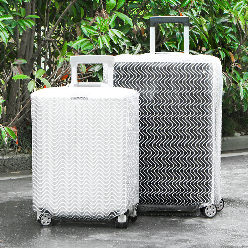 Honana PVC Transparent Clear Waterproof Luggage Cover Trolley Case Cover Durable Suitcase Protector