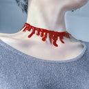 Blood Necklace Scary Halloween Costume Props valentines day decorations
