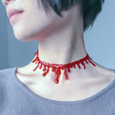 Blood Necklace Scary Halloween Costume Props valentines day decorations