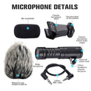 Portable Camera Microphone, Rabbit Hair Video Interview Microphone Directio