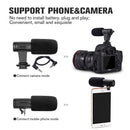 Portable Camera Microphone, Rabbit Hair Video Interview Microphone Directio