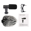 Portable Camera Microphone, Rabbit Hair Video Interview Microphone Directio