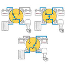3 Position Disconnect Isolator Master Switch, 12-60V Battery Power Cut Off