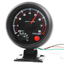 Universal 3.75 inch 12V White LED Backlit Tachometer Gauge with Red Shift L N3A6
