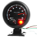 Universal 3.75 inch 12V White LED Backlit Tachometer Gauge with Red Shift L N3A6