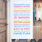 Miico FX1248 House Rules Wall Sticker Letter Proverbs Decorative Sticker Bedroom Decoration