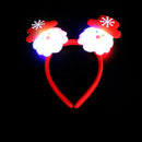 Flashing Double-heads Christmas Head Clasp Headbrand Christmas Hair Hoop Christmas Party Supplies