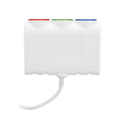 12-24V 3 In 1 Car Lighter Socket 2-Port USB Charger Adapter With Switch