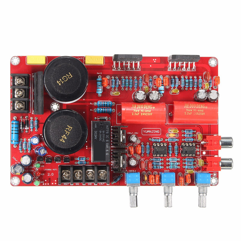 AC20V-28V LM3886+NE5532 68W+68W 4-8 Ohm Amp Power Amplifier Board