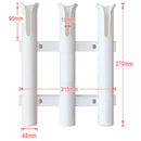 Fishing Rod Holder Bracket, Tube 3 Rod Rack, Fishing Rod for Boat Kayak Gar N7F6