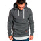 Men Fashion Warm Hip Hop Pocket Drawstring Hooded Sweatshirt Casual Solid C V8P6