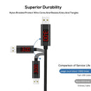 1M(3.28ft) Micro-USB Data Charging LED Digital Voltage and Current Display