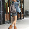 Women Backpack Purse 3 ways PU Washed Leather Rivet Studded Ladies Rucksack F8N3