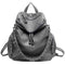 Women Backpack Purse 3 ways PU Washed Leather Rivet Studded Ladies Rucksack F8N3