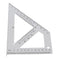 Woodworking 45/90 Degree Triangle Ruler Carpenter L Square Marking Ruler Angle Ruler