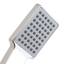 Square Hand Shower Head Hand-held Spray Mixer Set Head & Hose & Bracket Kits Bathroom