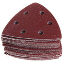 40 Pieces Hook and Loop Sandpaper Paper, 9x9x9xcm Sanding Paper 6 Holes e-S