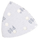 40 Pieces Hook and Loop Sandpaper Paper, 9x9x9xcm Sanding Paper 6 Holes e-S
