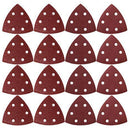 40 Pieces Hook and Loop Sandpaper Paper, 9x9x9xcm Sanding Paper 6 Holes e-S