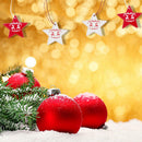 12pcs Party Supplies DIY Gifts Christmas Tree Decoration Wooden Ornaments X P6S8