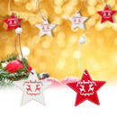 12pcs Party Supplies DIY Gifts Christmas Tree Decoration Wooden Ornaments X P6S8