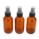 100ML Amber Glass Spray Bottle with Black ATOMISER Sprays,Refillable Contai