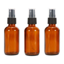 100ML Amber Glass Spray Bottle with Black ATOMISER Sprays,Refillable Contai