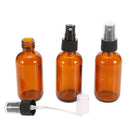 100ML Amber Glass Spray Bottle with Black ATOMISER Sprays,Refillable Contai