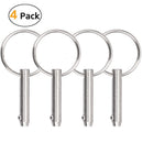 4 Pcs Quick Release Pin 1/4 inch, Full 316 Stainless Steel, Bimini Top Pin, T5K7