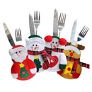 8pcs Cutlery Holder Snowman / Santa Clause / Elk Christmas Cutlery Holder P B9V1