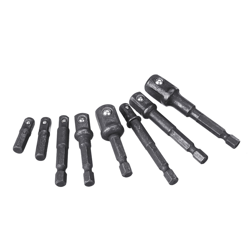 8pcs 25-73mm 1/4'' Socket Adapter Impact Hex Shank Drill Bit Power Extension Bar