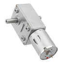 Machifit JGY-370 DC 6/12/24V 150RPM Double Shaft Worm Gear Motor Self-locking Reduction Gear Motor