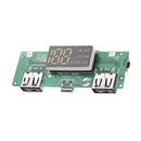 LED Dual USB 5V 2.1A Micro USB Input Power Bank 18650 Battery Charger Board Overcharge Overdischarge Short Circuit Protection