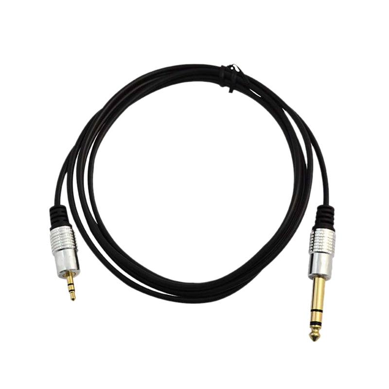 Premium 1.8m 6.35mm 1/8 inch Male Jack to 3.5mm 1/4 inch Male M/M Audio Ste K6L3