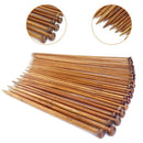 62 Pieces Knitting Needles Set with 18 Sizes Bamboo Knitting Needles and Kn M2E9