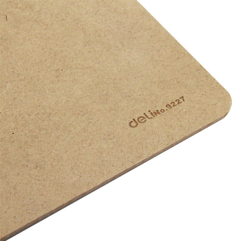 Deli 9227 A4 Wooden Clip Board Portable Writing Board Clipboard Office School Meeting Accessories With Metal Clip