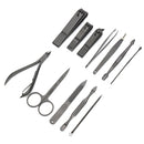 Y.F.M 12Pcs Nail Clipper Tools Cutter Manicure Pedicure Beauty Set Grooming Trimming Kit
