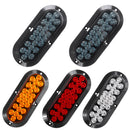 6 Inch 24LED Car Tail Lights Oval Rear Turn Signal Indicator Lamp For Trailer Truck Caravan