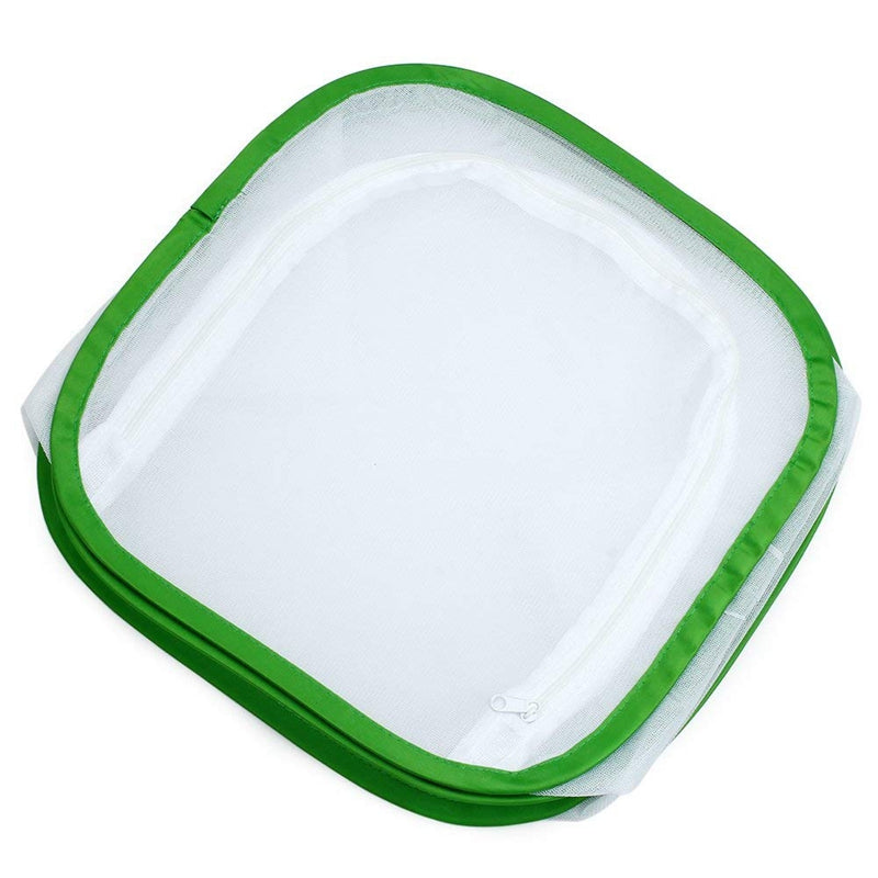 Insect and Butterfly Habitat Cage Terrarium Pop-up 12 x 12 x 12 Inches (Whi S6J1