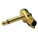 DIY 6.35MM 1/4inch Mono Male Right Angle Pancake Style Plug Connectors for