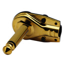 DIY 6.35MM 1/4inch Mono Male Right Angle Pancake Style Plug Connectors for