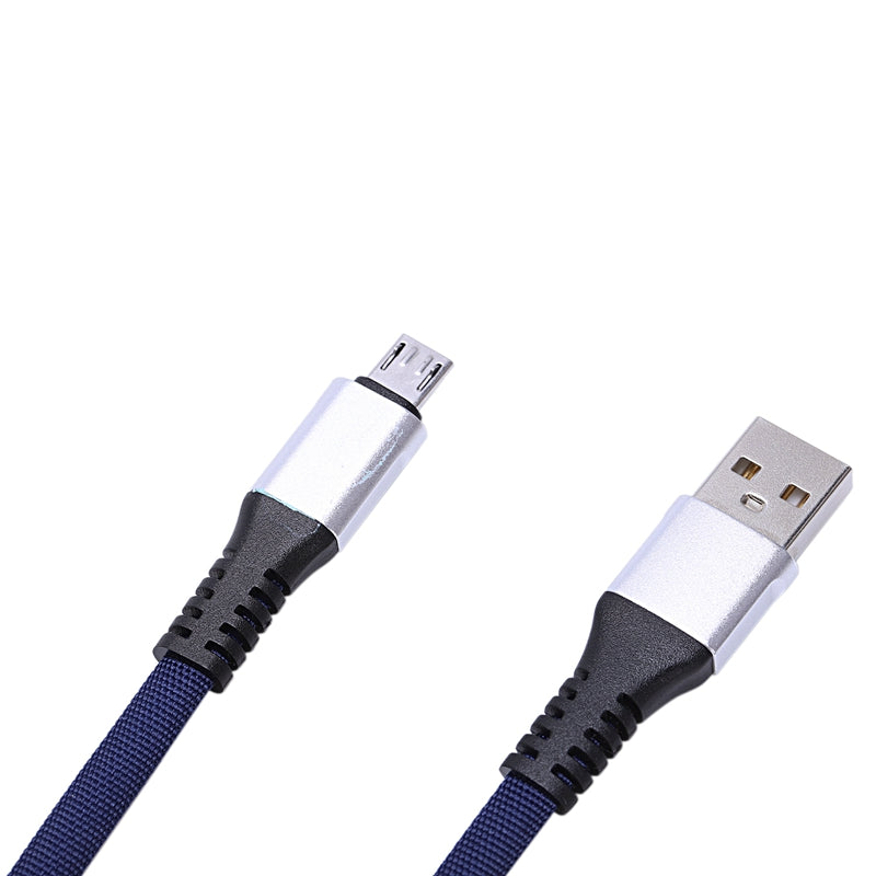USB to Micro-USB Short Flat Charging Cable with Metal Connector for Android L8B5