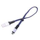 USB to Micro-USB Short Flat Charging Cable with Metal Connector for Android L8B5