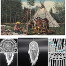 Dream Catchers for Bedroom, White Dream Catchers Crochet Wall Hanging Dream V1L2