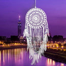 Dream Catchers for Bedroom, White Dream Catchers Crochet Wall Hanging Dream V1L2