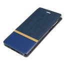 Bakeey Flip Stand Steel Layer Canvas Pattern PU Leather Full Protective Case For ASUS Zenfone Max(M1) / ZB555KL