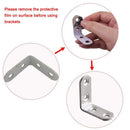 20-piece stainless steel holder 16 by 40 x 40 mm 90 degrees right angle L-s O3Z2