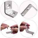 20-piece stainless steel holder 16 by 40 x 40 mm 90 degrees right angle L-s O3Z2