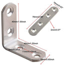 20-piece stainless steel holder 16 by 40 x 40 mm 90 degrees right angle L-s O3Z2