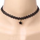 6 Pieces Choker Necklace Set Stretch Velvet Classic Gothic Tattoo Lace Chok